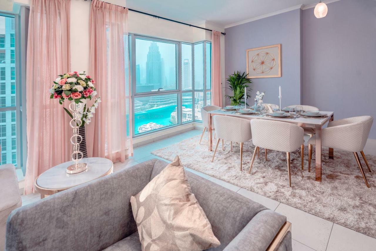 דובאי Ultimate Stay 2Br: Burj Khalifa And Fountain View מראה חיצוני תמונה